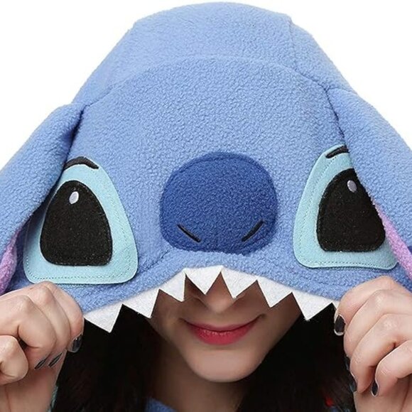 Unisex Adult Onesie Animal Pajamas, Stitch Cosplay XL - Picture 7 of 7